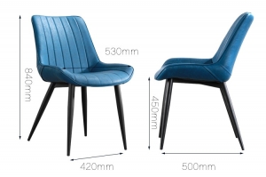 餐椅 【旭日家具工厂直销】快餐店北欧家用门店椅简约吃饭办公洽谈现代靠背酒店椅餐厅餐饮铺